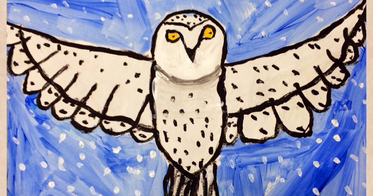Artfully Me: Snowy Owl Art Project